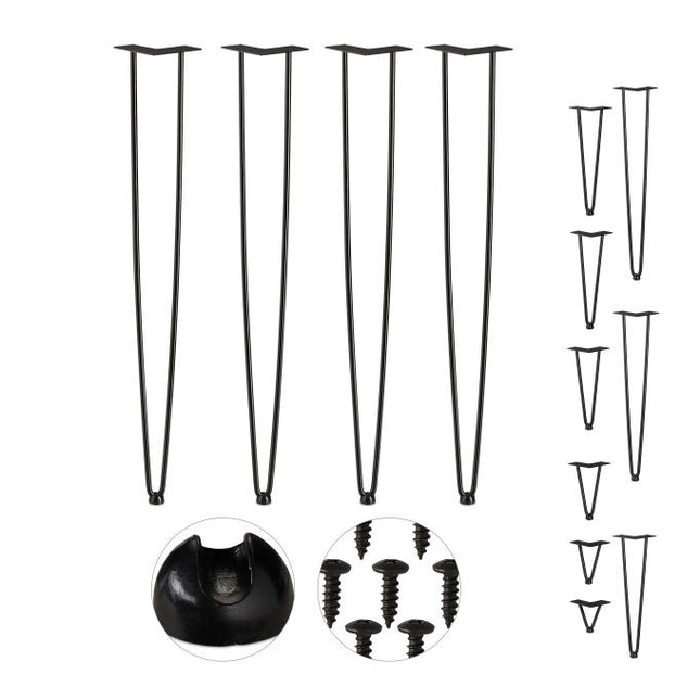 Lot de 4 épingles à cheveux pour pieds de meubles