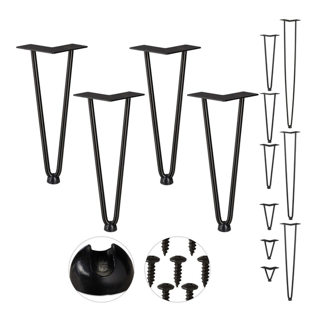 Lot de 4 épingles à cheveux pour pieds de meubles