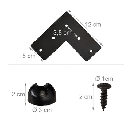Lot de 4 épingles à cheveux pour pieds de meubles