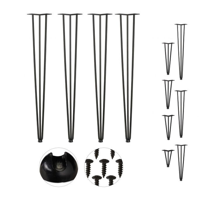 Lot de 4 épingles à cheveux pour pieds de meubles