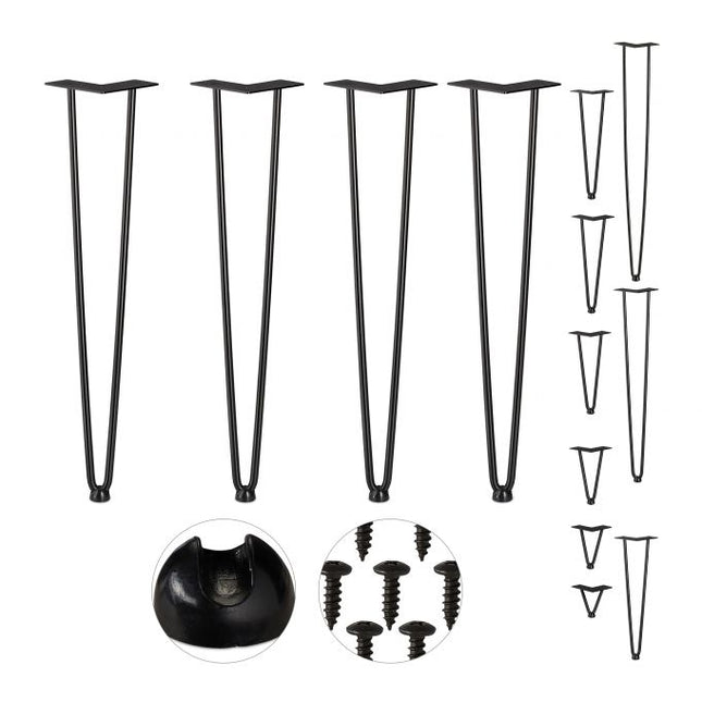 Lot de 4 épingles à cheveux pour pieds de meubles