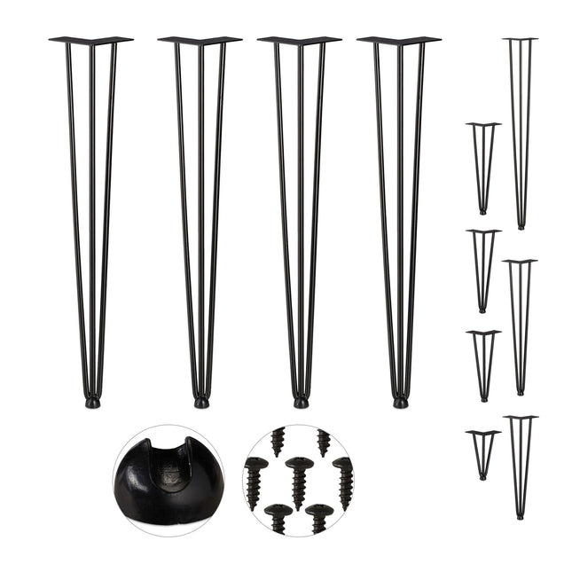 Lot de 4 épingles à cheveux pour pieds de meubles