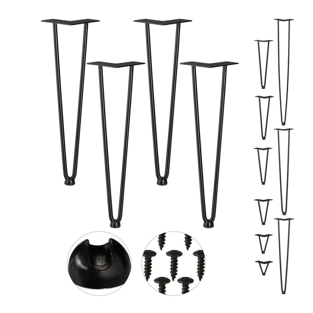 Lot de 4 épingles à cheveux pour pieds de meubles
