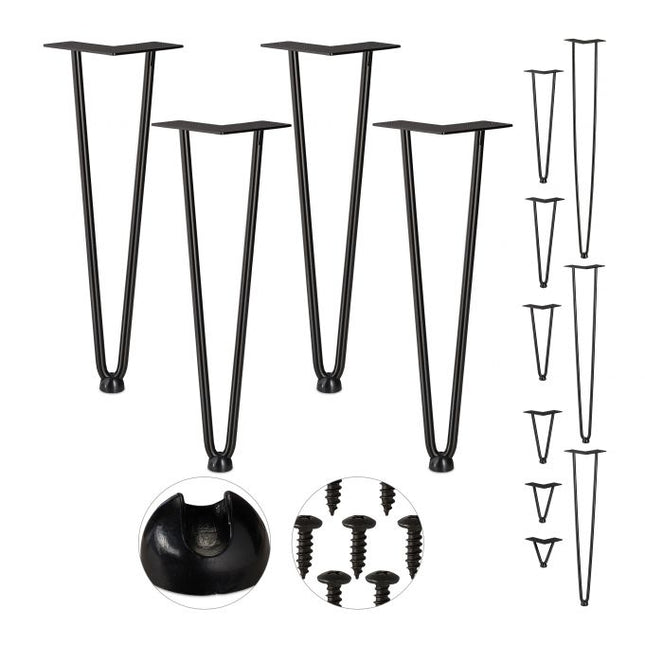 Lot de 4 épingles à cheveux pour pieds de meubles