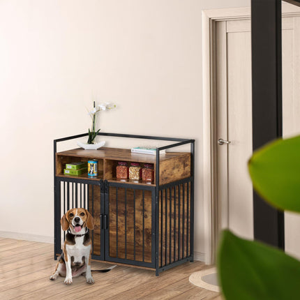 Cage pour chien de style meuble