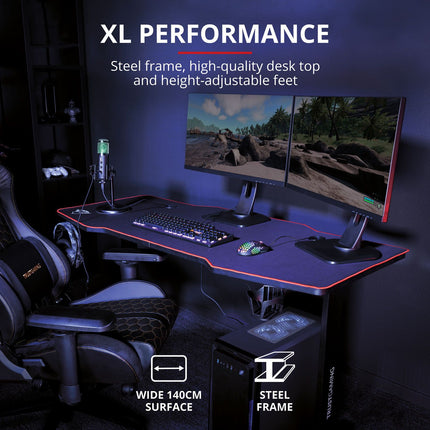 GXT 1175 Imperius XL Gaming-Schreibtisch
