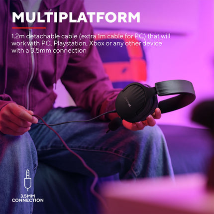 GXT 489 Fayzo Gaming-Headset Eco Schwarz