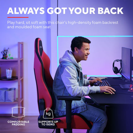 GXT 714R Ruya Gaming-Stuhl, Rot
