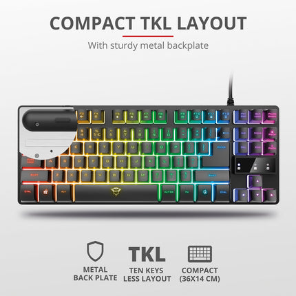 GXT 833 Thado TKL RGB Gaming-Tastatur Nordic