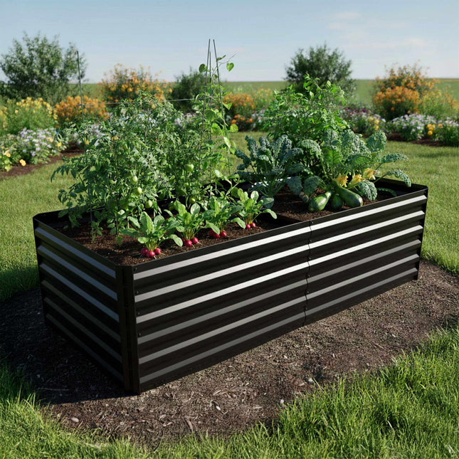 Potager surélevé en fer galvanisé