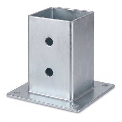 Supports de poteaux en acier galvanisé, lot de 4 – 70 x 70 mm