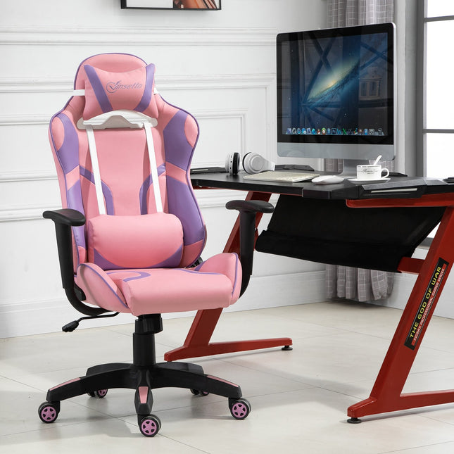 Ergonomischer Gaming-Stuhl mit verstellbarem Massagekissen