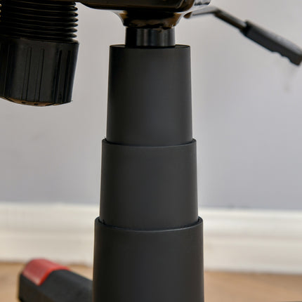 Ergonomischer Gaming-Stuhl mit klappbarer Fußstütze, schwarz