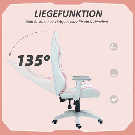 Ergonomischer Gaming-Bürostuhl, Ruhesessel mit Lendenwirbelstütze