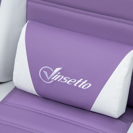 Chaise de jeu avec repose-pieds et soutien lombaire, violet