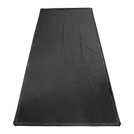 Garage Floor Containment Mat, Non-Slip PVC, 2.4 x 4.9 m, Black