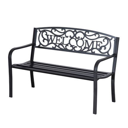 Banc De Jardin Banc 2 Places Banc De Parc Mobilier De Jardin En Métal