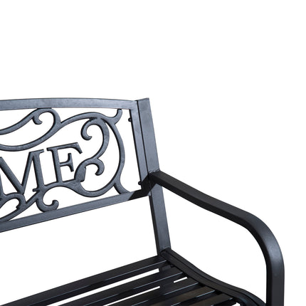 Banc De Jardin Banc 2 Places Banc De Parc Mobilier De Jardin En Métal