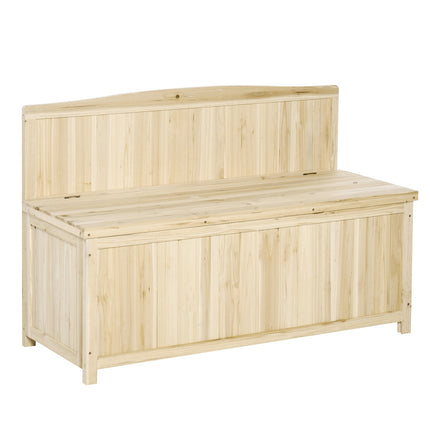 Gartenbank mit Stauraum, 2-Sitzer, Fichte, 250 kg Tragfähigkeit