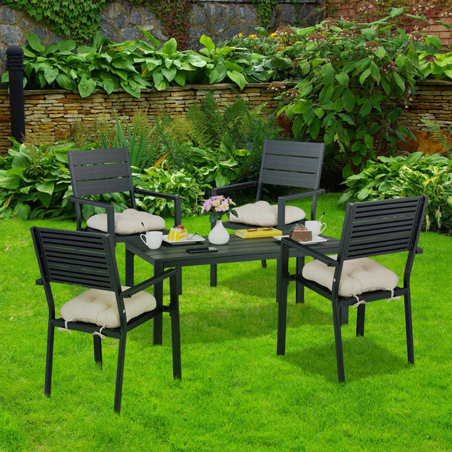 Ensemble de 4 chaises de jardin