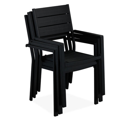 Ensemble de 4 chaises de jardin