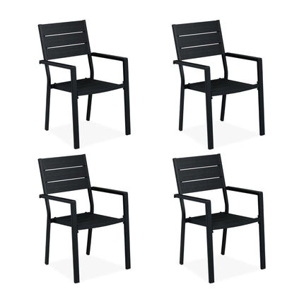 Ensemble de 4 chaises de jardin