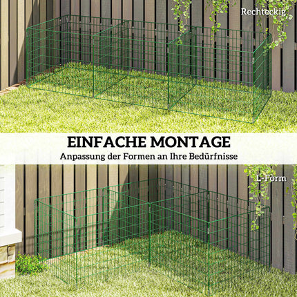 Garten-Kompostbehälter, Stahl, 270 L, offenes Maschendesign