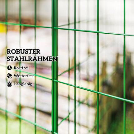 Garten-Kompostbehälter, Stahl, 270 L, offenes Maschendesign