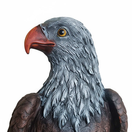 Statue d'aigle de jardin, en polyrésine résistante aux intempéries et aux UV.