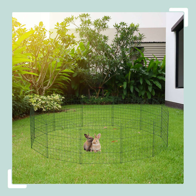 Clôture de jardin avec arche - Clôture de protection de bassin en métal
