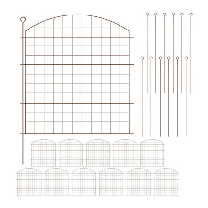 Clôture de jardin avec arche - Clôture de protection de bassin en métal