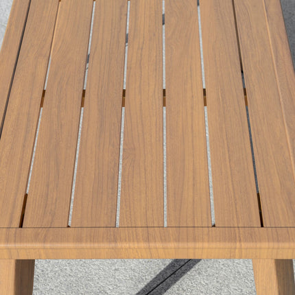 Gartenmöbel 3-teilig mit Chaiselongue und Tisch