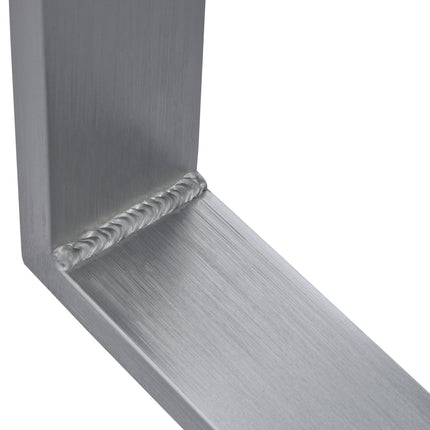 Gartensitzgruppe 5-teilig aus Aluminium mit Tisch aus gehärtetem Glas