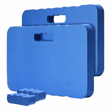 Genouillères de jardinage, en mousse EVA, lot de 2, bleues
