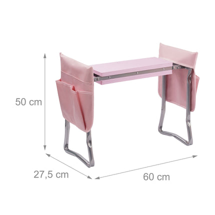 Banc de jardin avec poches et coussin