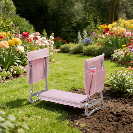 Banc de jardin avec poches et coussin