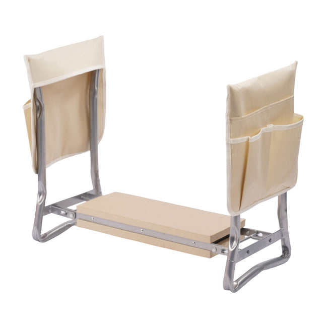 Siège de jardin avec poches - Pliable et rembourré