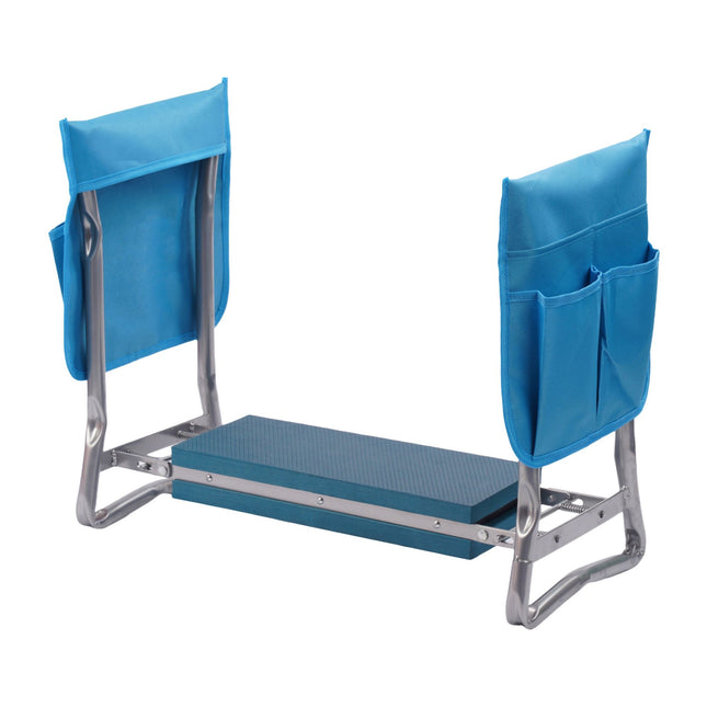 Siège de jardin avec genoux, poches et coussin