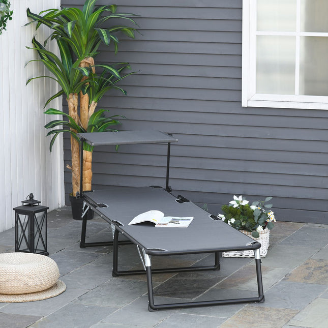 Verstellbarer Gartenstuhl aus Aluminium, ergonomisch und klappbar