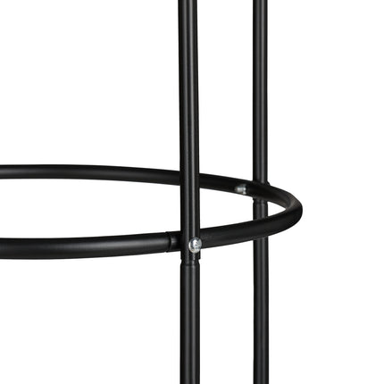 Gartenobelisk 200 cm Schwarz