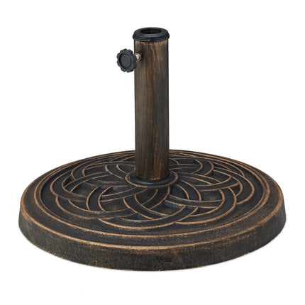 Pied de parasol de jardin, compatible avec les mâts de Ø 34 à 48 mm, robuste
