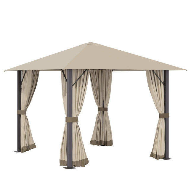 Wetterfester 3x3M Gartenpavillon mit Belüftung