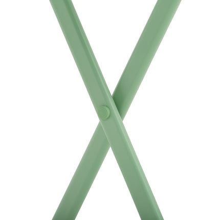 Folding garden bistro set - table and 2 chairs, green