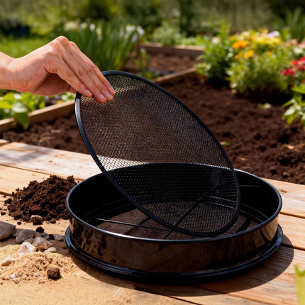 Ensemble de tamis de jardin 5 en 1, acier inoxydable, Ø 30 cm