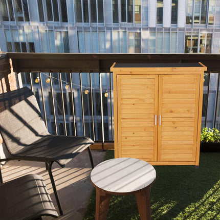 Gartenschrank mit Dachpappe, wetterfest