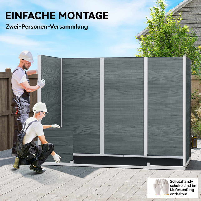 Abri de jardin, 2,77 m², double porte, fenêtres, serrure