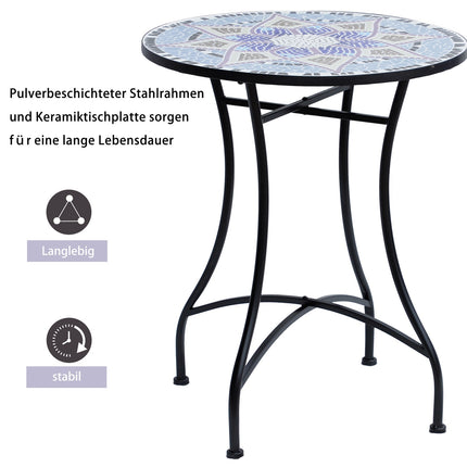 Table De Jardin® Table De Balcon Ronde Ø60 X H71 Cm