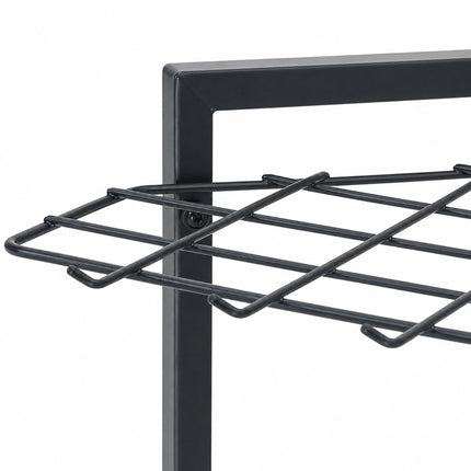 Porte-outils de jardin en acier, capacité de 34 outils, anthracite