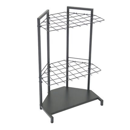 Porte-outils de jardin en acier, capacité de 34 outils, anthracite