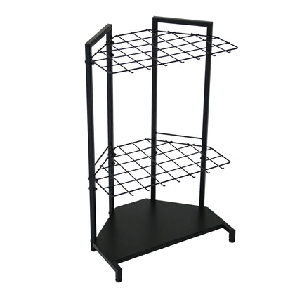 Gartengerätehalter, Stahl, für 34 Werkzeuge, Schwarz